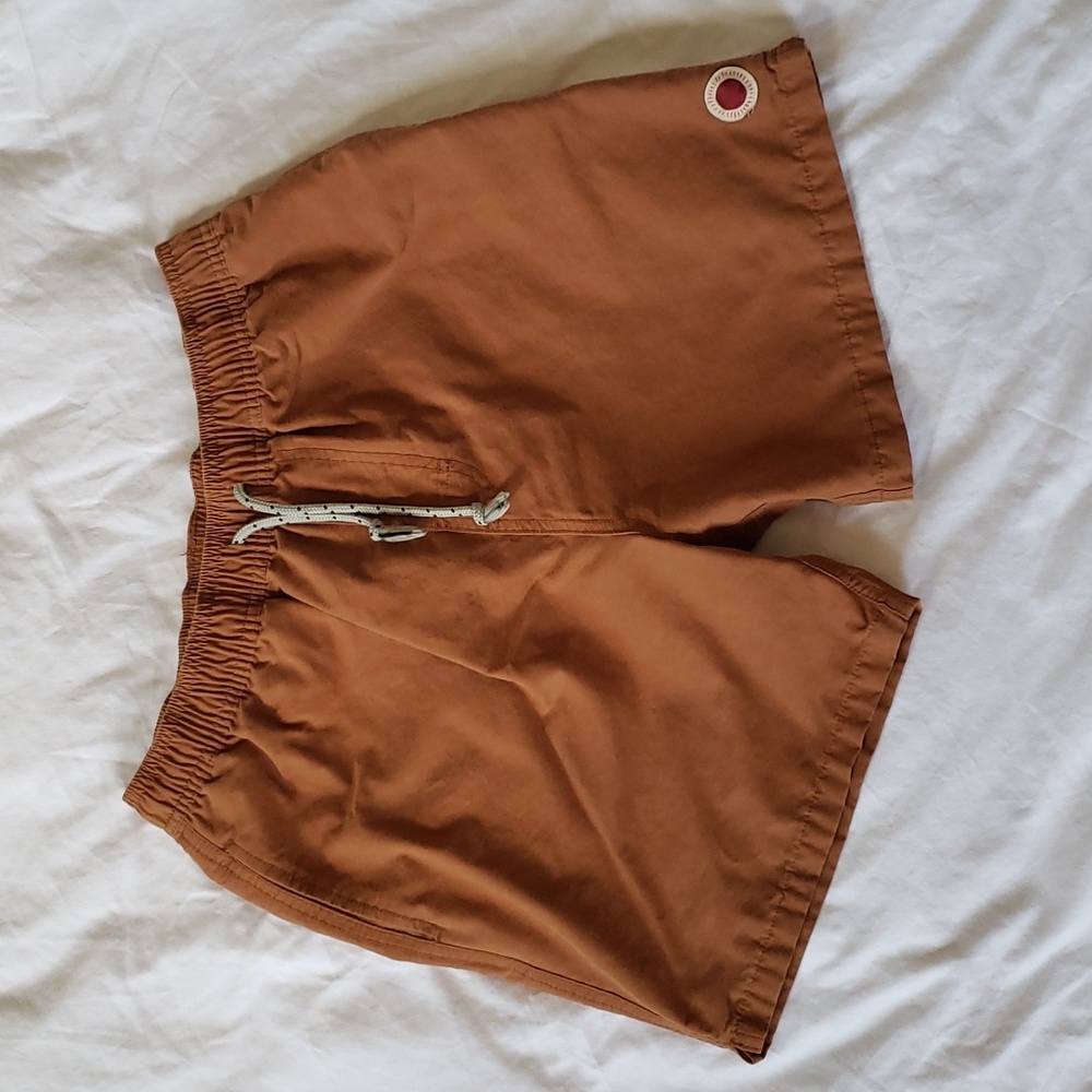 Mollusk Vacation Trunks Burnt Red Size Medium Shorts